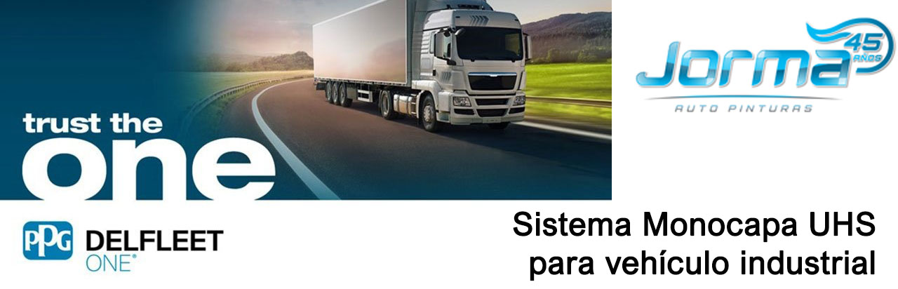 bunner del sistema delfleet one de ppg, para vehículo industrial, ligero y autobuses, que ofrece autopinturas jorma