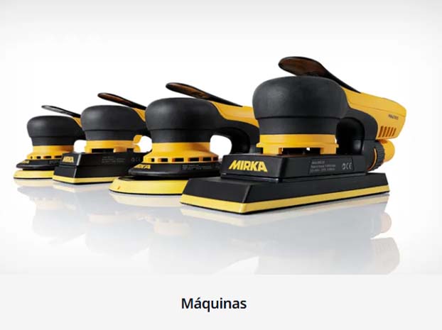 Lijadoras Mirka que distribuye Autopinturas Jorma
