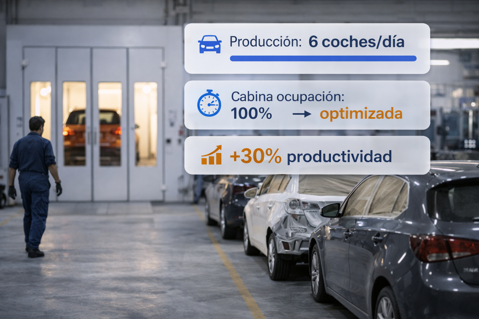 KPIS de producción de un taller de carrocería